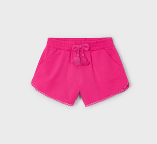 Mayoral Girl's Eyelet Trimmed Cotton Shorts