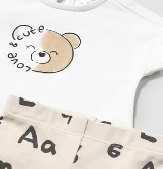 Mayoral Baby Girl Teddy Top and Alphabet Set