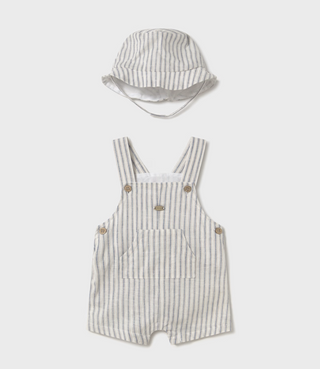 Mayoral Baby Boy Striped Romper and Hat Set