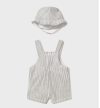 Mayoral Baby Boy Striped Romper and Hat Set