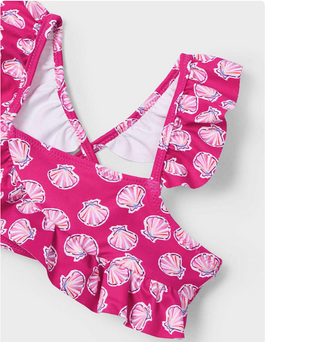 Mayoral Girls Printed Bikini with Ruffles