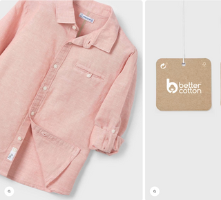 Mayoral Boys Long Sleeve Linen Shirt