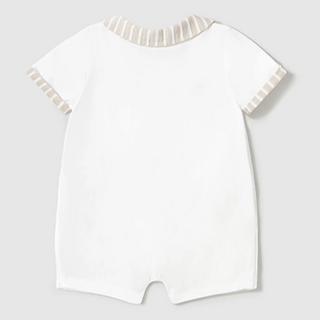 Mayoral Baby Boy Striped Detail Romper