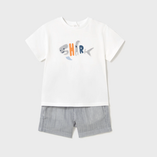 Mayoral Baby Boy Shark Shirt an Short Set