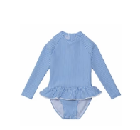 SnapperRock Girl's Ruffle Skirt Surf Suit