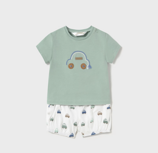 Mayoral Baby Boy Bubble Shorts and T-shirt Set