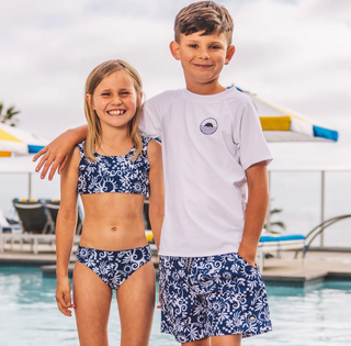 Feather 4 Arrow - Sunshine Daze Boy's Volleyball/Swim Trunks - Twilight