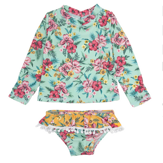 Feather 4 Arrow Sandy Toes Baby Long Sleeve Swim Set