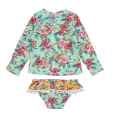 Feather 4 Arrow Sandy Toes Baby Long Sleeve Swim Set