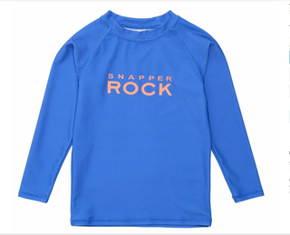 Snapper Rock Azure Blue Rash Guard