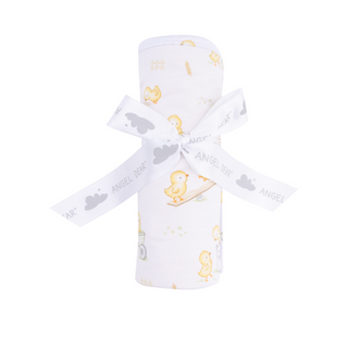 Angel Dear Baby Chicks Print 2 Ply Baby Blanket