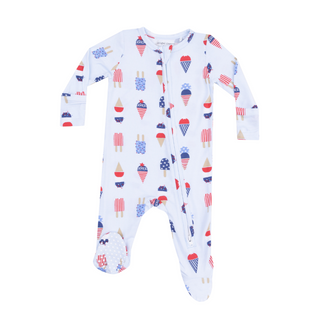 Angel Dear American Ice Cream 2 Way Zipper Footie (Blue)