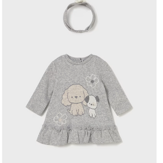 Mayoral Newborn Girl Dress with Headband