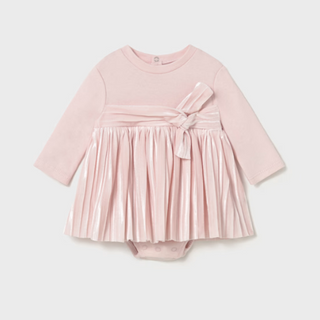 Newborn Girl Pleated Dress