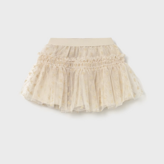 Baby Girl Tulle Skirt with Bow Pattern
