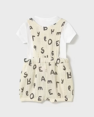 Alphabet Romper and T-shirt Set