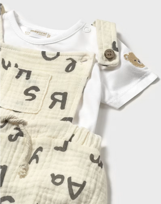 Alphabet Romper and T-shirt Set