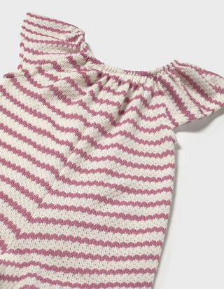 Mayoral Baby Girl Striped Crochet Romper