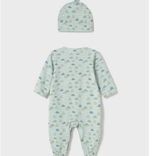 Mayoral Newborn Boy One Piece with a Hat