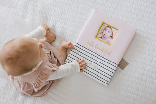 Hello Baby Memory Baby Book: Pink