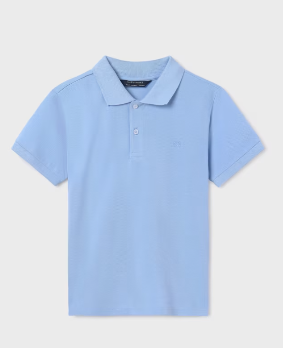 Mayoral Boy's Oxford Blue Polo Shirt
