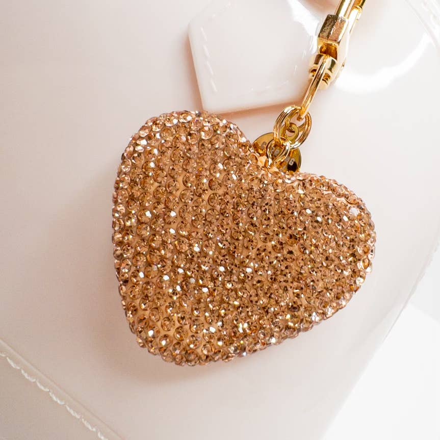 Cate Blush White Jelly Purse: Follow Your Heart Gold