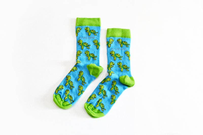 Kids Bamboo Socks | Turtle Socks | Aqua Socks | Ocean Socks
