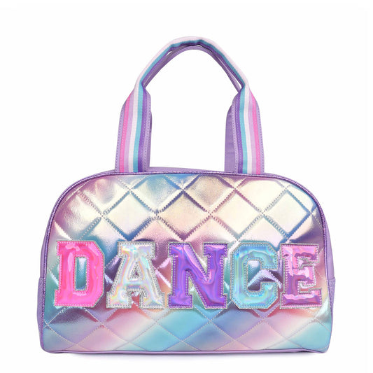 'Dance' Metallic Medium Duffle Bag
