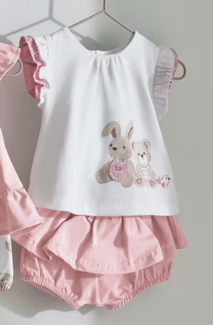 (1611) Mayoral Baby Bunny Two Piece Set